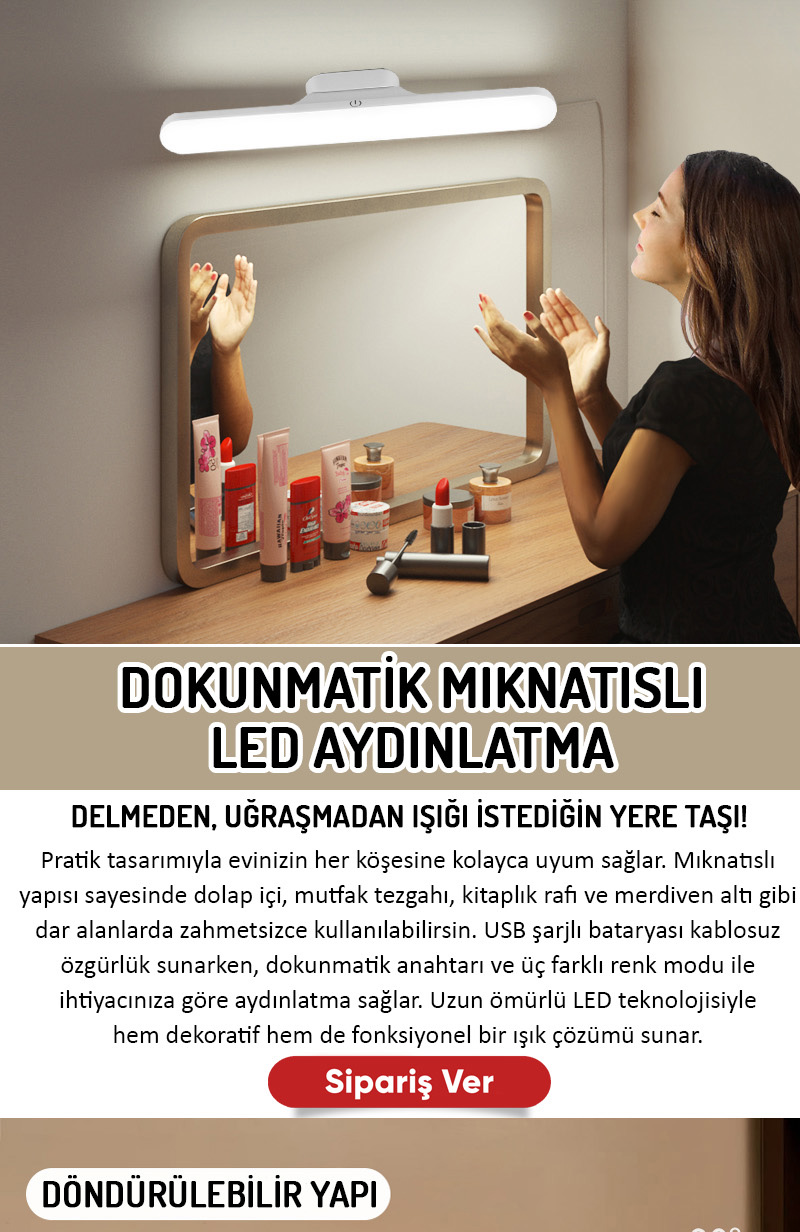 Olinman Şarjlı Mıknatıslı LED Lamba